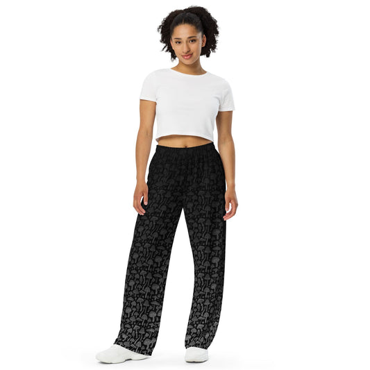 shroom noire | wide-leg pants
