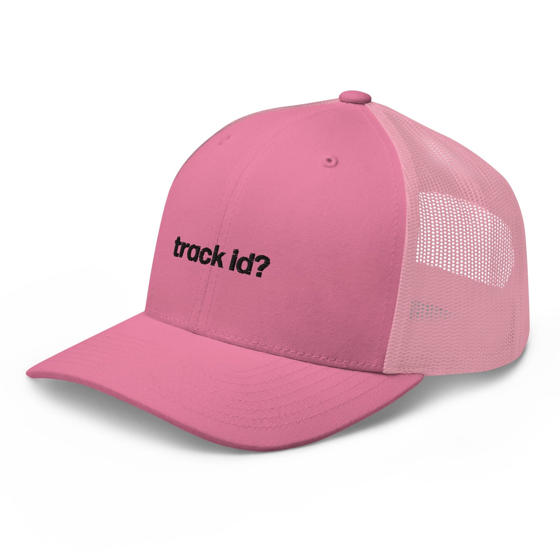 track id? | trucker hat