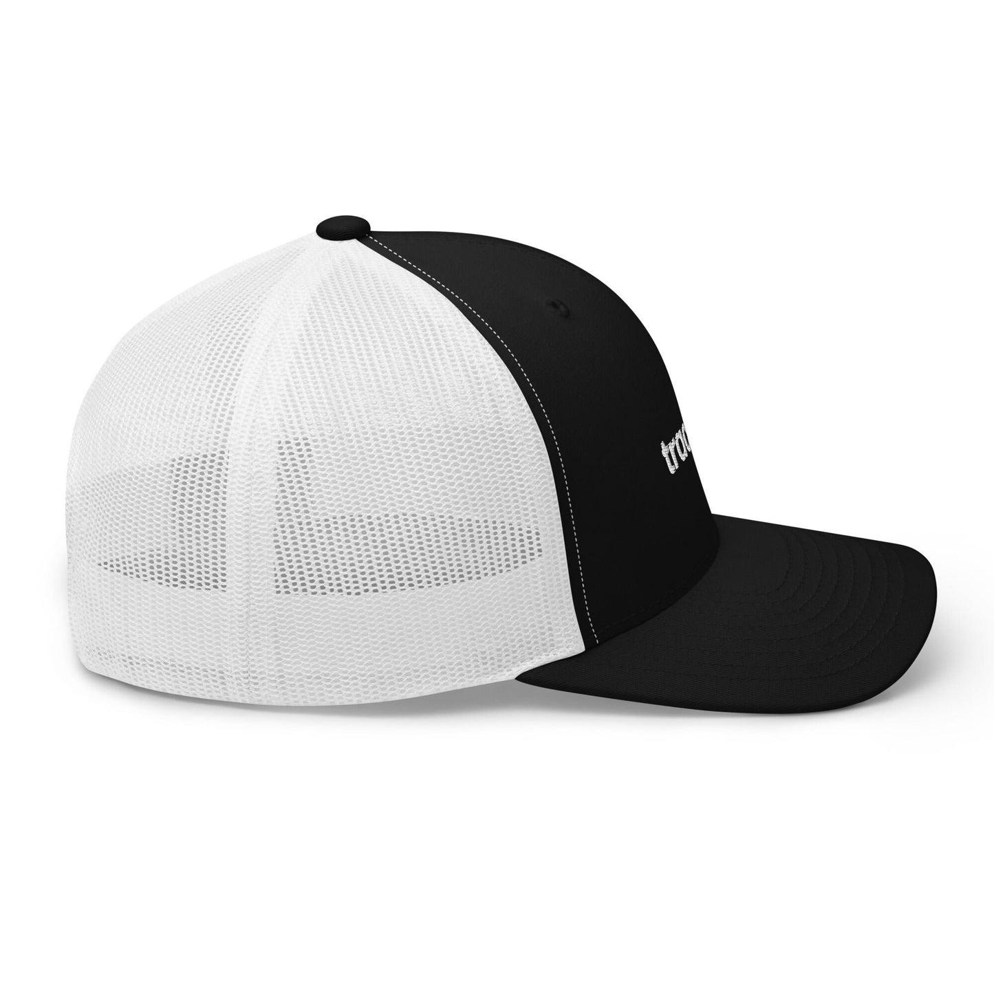 track id? | trucker hat