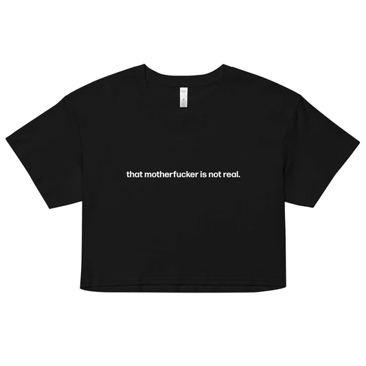 not real | crop top