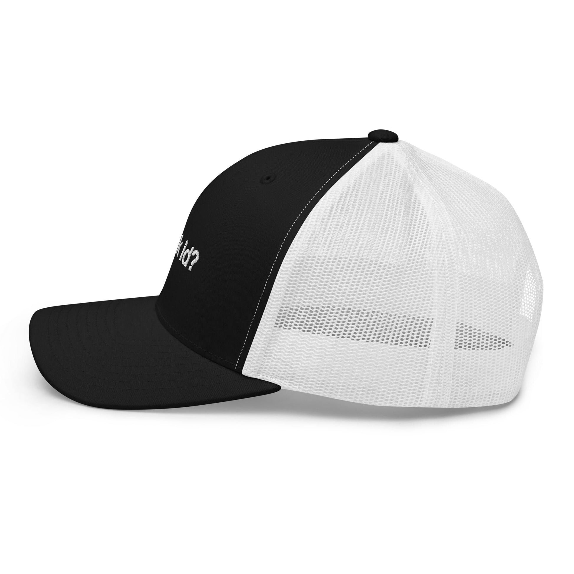 track id? | trucker hat