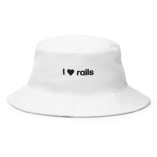 i love rails | bucket hat